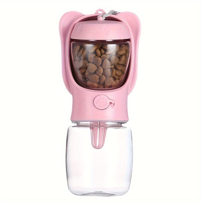 Portable Dog Water Bottle with Food Container - Leak-Proof Travel Dispenser - Image 9