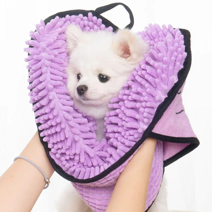 Super Absorbent Pet Towel with Hand Pockets - Image 10