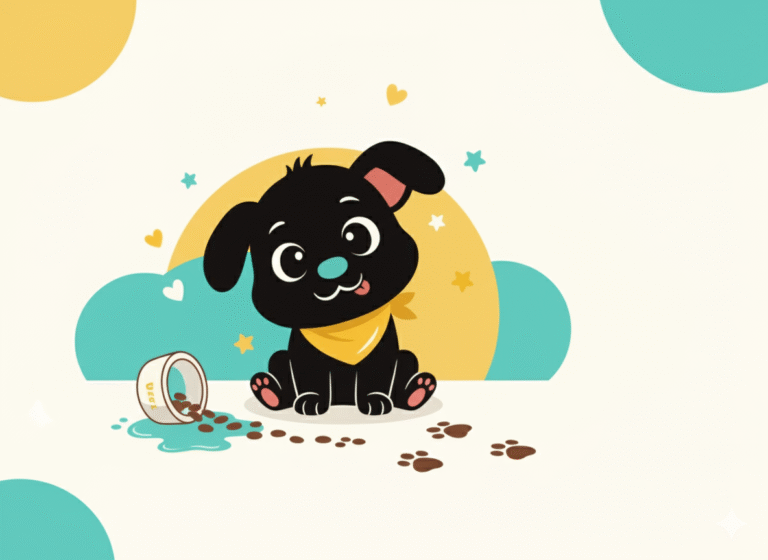 Dog eating healthy treats