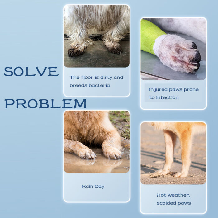 Waterproof Silicone Dog Rain Boots - Image 3