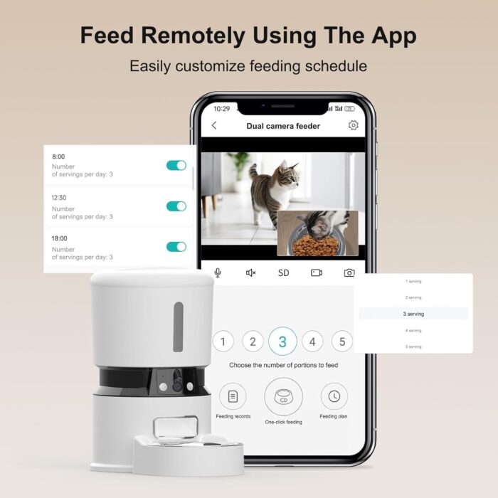 Smart Automatic Pet Feeder with Dual HD Camera - Image 8