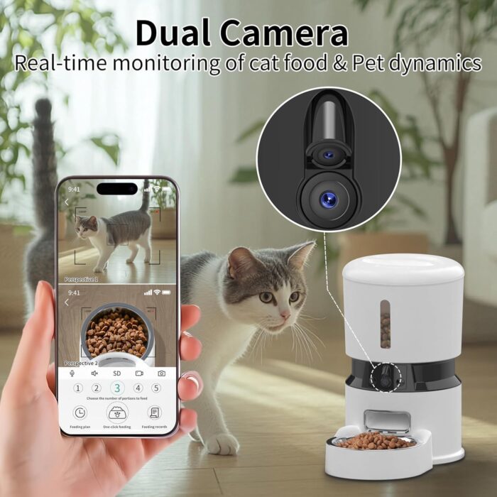 Smart Automatic Pet Feeder with Dual HD Camera - Image 2