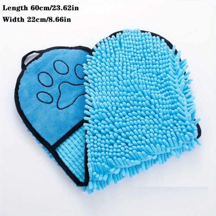 Super Absorbent Pet Towel with Hand Pockets - Image 4